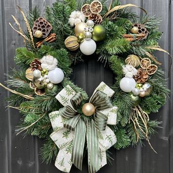 Christmas fresh door wreath - Pine Perfect