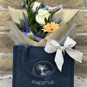 Papyrus Jute gift bag
