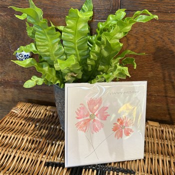 Hand painted flowers happy birthday